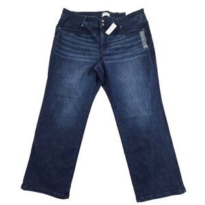 Lane Bryant Mid Rise Flare Stretch Blue Jeans Women's Plus Size 26 NWT MSRP $89